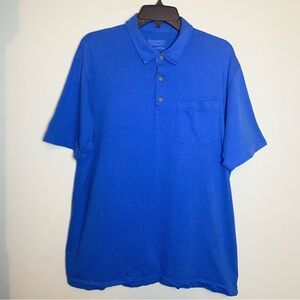 Patagonia Shirt Mens Sz L Short Sleeve Golf Lightweight Casual Blue Polo